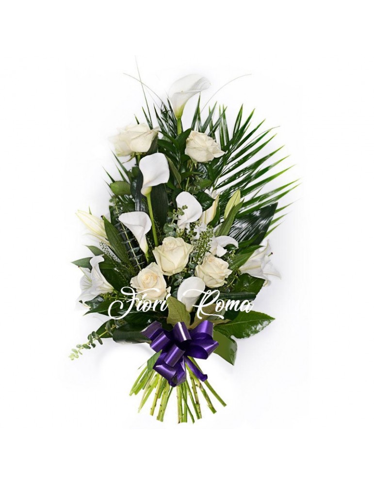 White Funeral Bouquet
