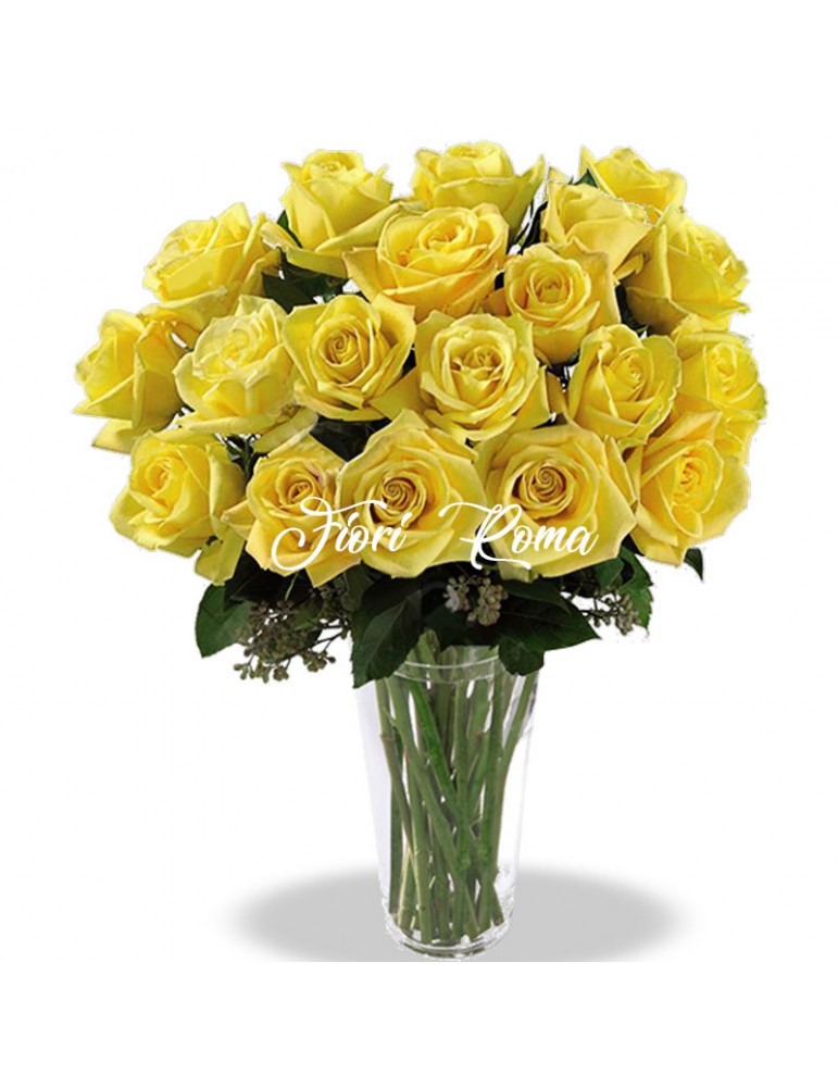 25 Large Yellow Roses