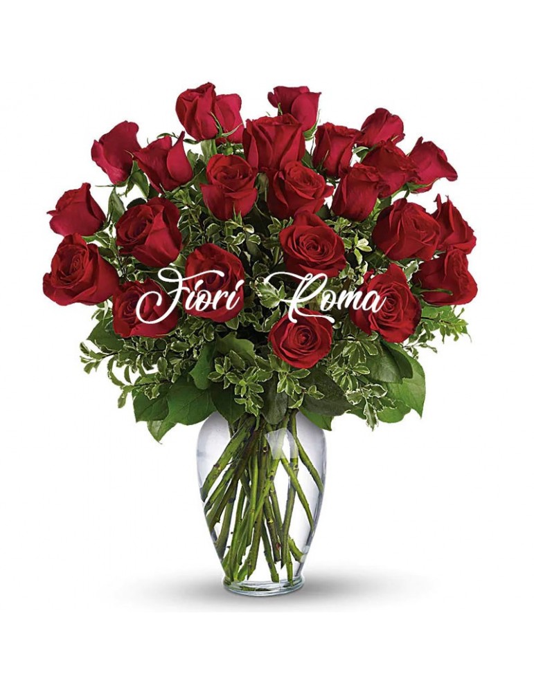 24 Red Roses for Valentine's Day