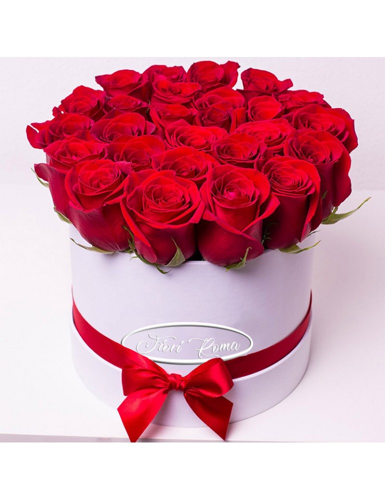 Box of 24 Red Roses for anniversary